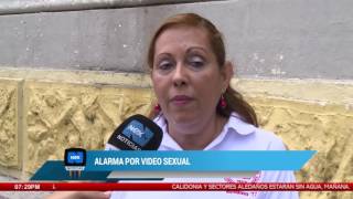Alarma por video sexual