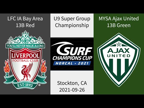 2021-09-26 Surf Champions Cup U9: LFC 2013B Red vs Ajax United 13B (Championship & Award Ceremony)