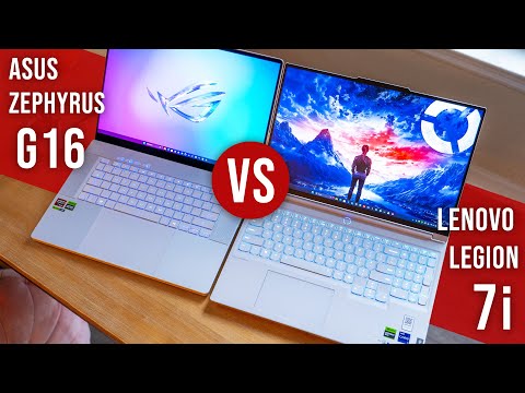 Lenovo Legion 7i vs Asus Zephyrus G16 - Battle of the Best Gaming Laptops