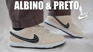 These have A LOT of DETAILS - NIKE SB DUNK LOW ALBINO & PRETO Review & On Feet