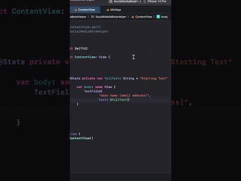 TextField in SwiftUI - Get information from users! #SwiftUI #SwiftuiTutorials #Shorts #appledevs