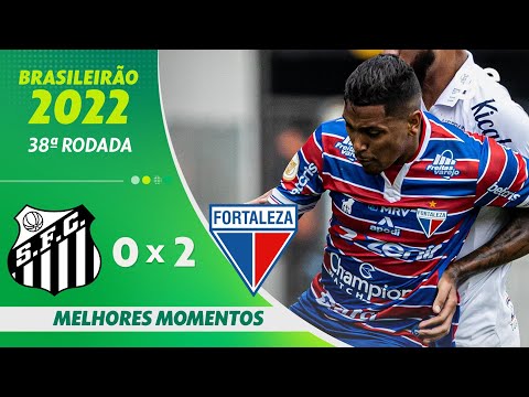 Gols e lances de Santos x Fortaleza