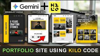 I Built a $2,000 Editor Portfolio in 6 Minutes (Kilo Code + Gemini 3)