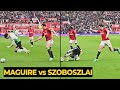 Maguire reaction when Szoboszlai tried to did another diving in the game | Manchester United News