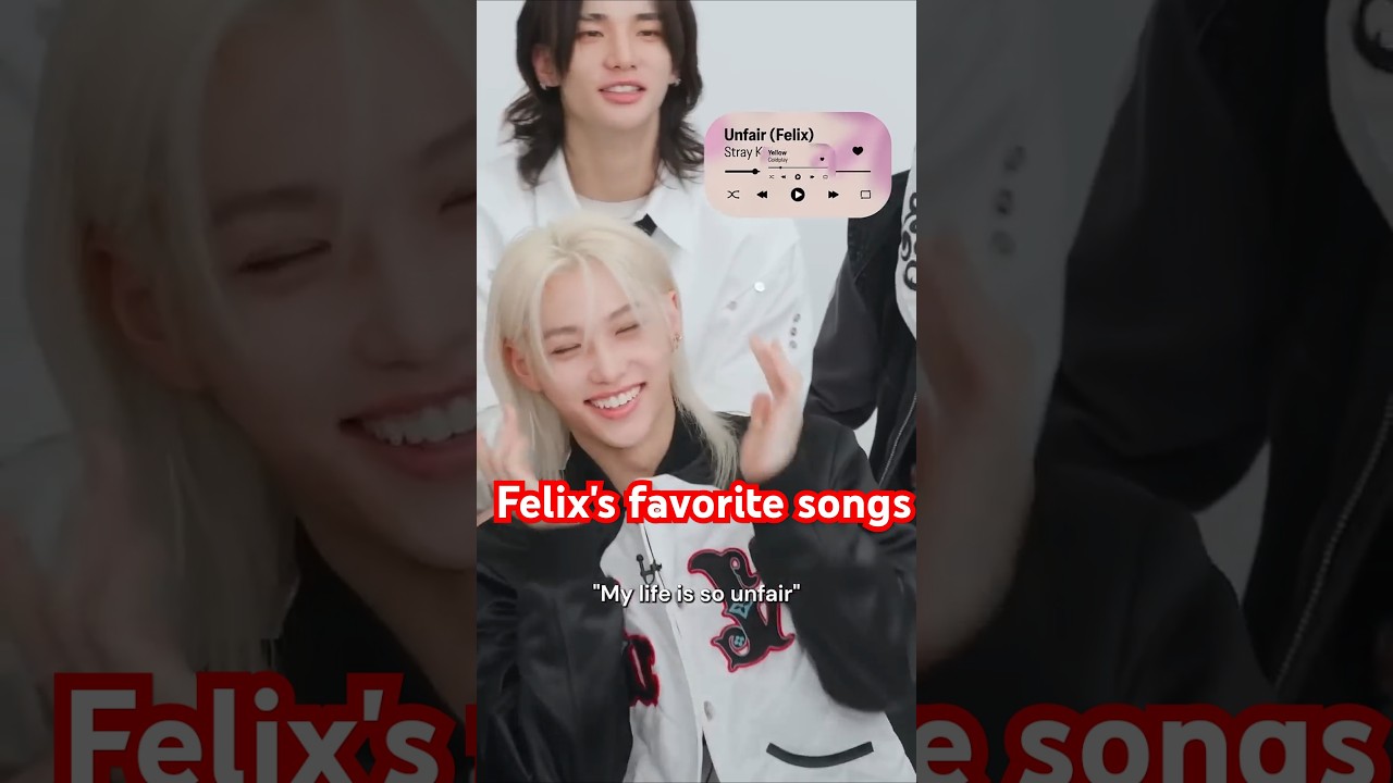 Felix getting shy when they all started singing Unfair 🤭🤭🤭 #straykids #felix #walkinonwater