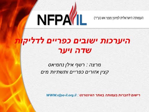 היערכות ישובים כפריים לדליקות שדה ויער