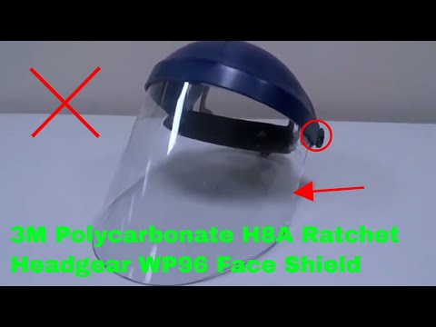 How to Use 3M Polycarbonate H8A Ratchet Headgear WP96 Face Shield Review