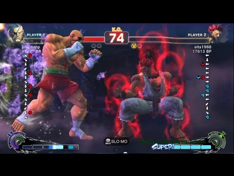 Eita [Akuma] vs Bonchan [Sagat] SSF4 Japanese Online Ranked Matches - TRUE-HD