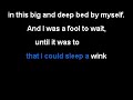 I Was a Fool To Let You Go (Barry Manilow) KARAOKE LYRICS
