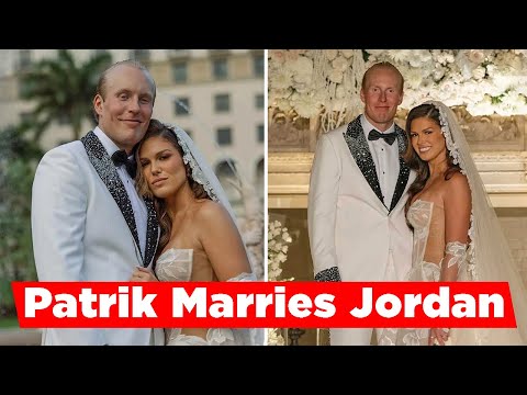NHL Star Patrik Laine Marries Jordan Smith In Timeless Palm Beach Wedding