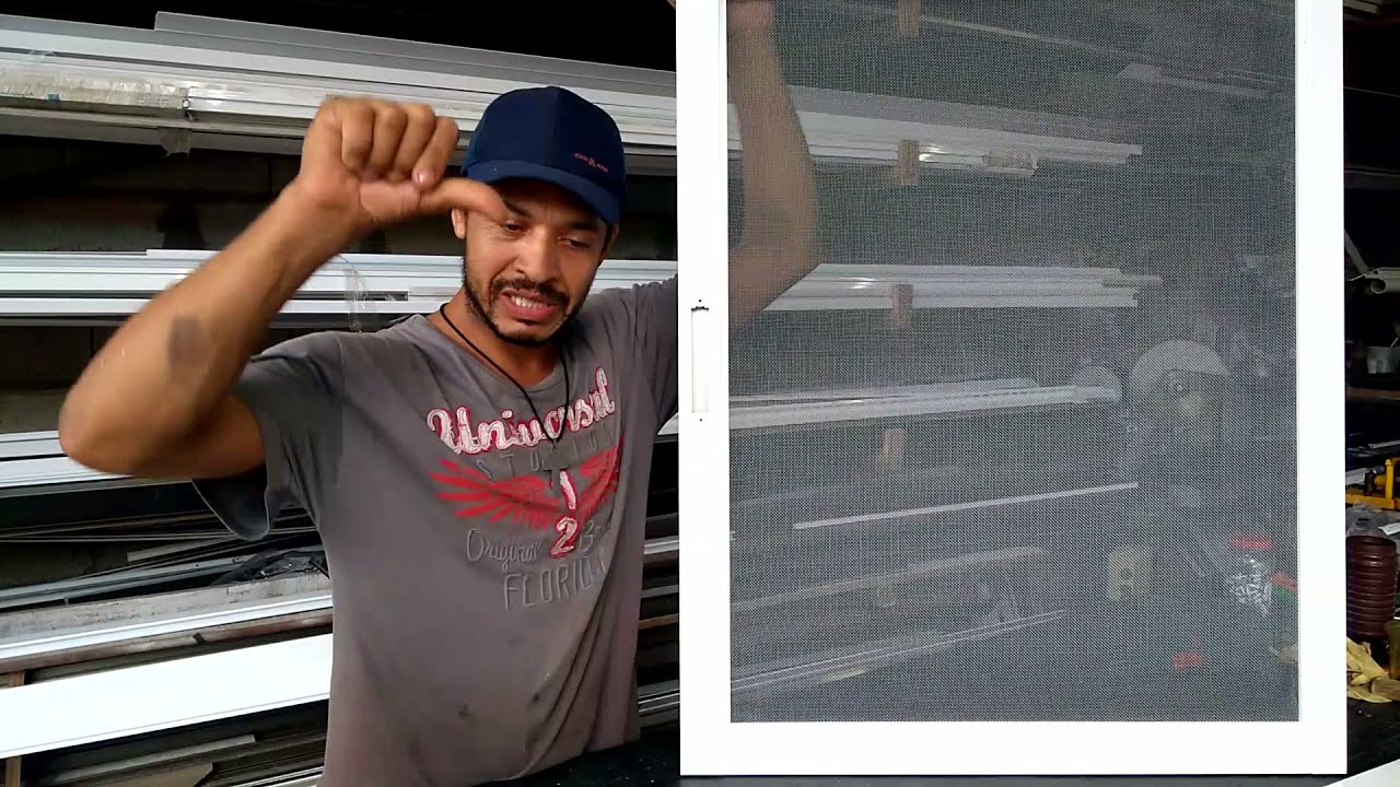 Tela mosqueteiro em janela linha suprema, esquadria de aluminio