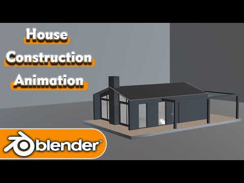 House Construction Animation Tutorial#blendertutorial #blender #animation
