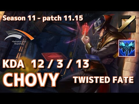 【韓国サーバー/GM】HLE Chovy ツイステッドフェイト(Twisted Fate) VS サイラス(Sylas) MID - Patch11.15 KR Ranked【LoL】