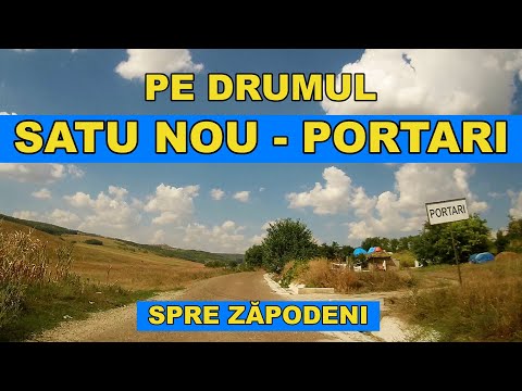 Drumul Satu Nou - Portari spre Zăpodeni judetul Vaslui august 2023 video 4K