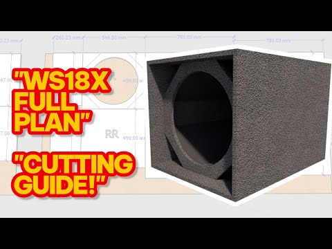 Martin Audio WS18X Plan with Cutting Guide | Complete DIY Speaker Box Build Design