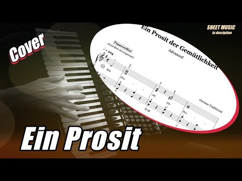 Ein Prosit der Gem&uuml;tlichkeit (Advanced) | Accordioncover with sheet music/Noten