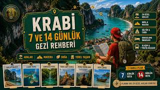 Krabi 7 ve 14 Günlük Gezi Rehberi  Adalar, Plajlar ve Macera
