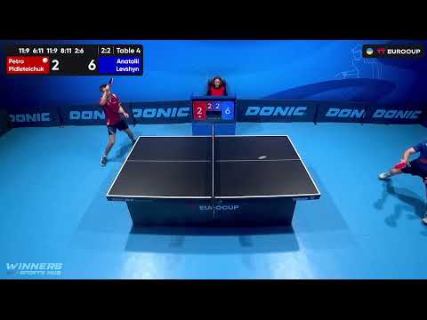 12:00 Petro Pidleteichuk - Anatolii Levshyn 04.10.2023 TT Euro.Cup Ukraine Master. TABLE 4