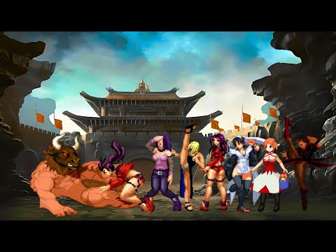 💥 MINOTAUR vs MUGEN GIRLS TEAM – The Most Epic 1v6 MUGEN Fight Ever Made❗🔥