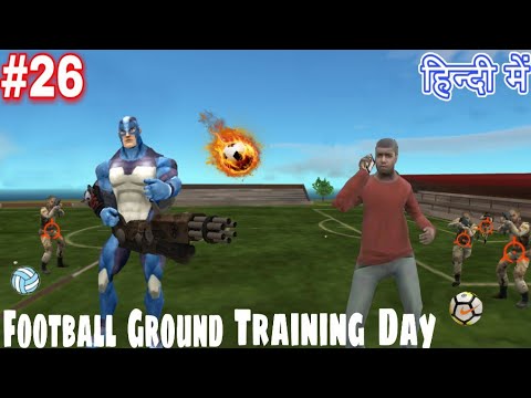 Football Ground Training Day in Rope Hero Vice Town Fight with Police Funny Moment Hindi Mod Apk #26
