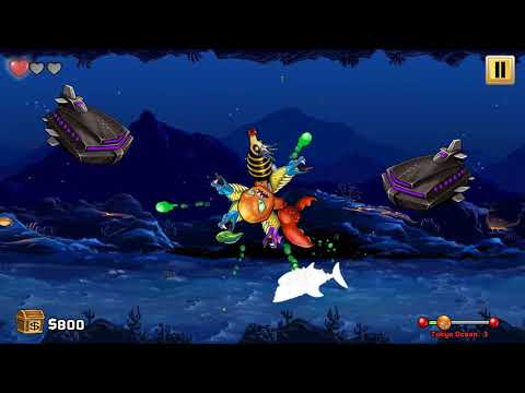 Octogeddon gameplay (Hard Mode) Part 5:Tokyo Ocean