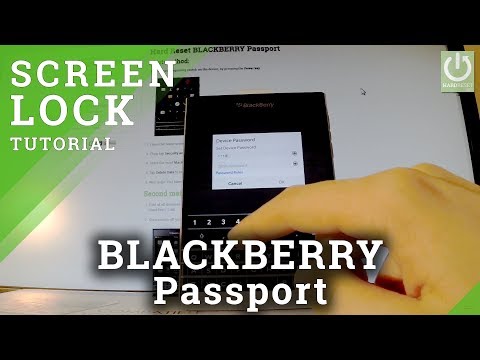 How to Set Password in BLACKBERRY Passport - Screen Lock in BLACKBERRY