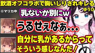 飲酒オフコラボでなずぴに胸いじりされてキレるゆうひ、酔ったゆうひにチューされてガチ照れするなずぴ、深夜テンションがひなーのにバレて焦るゆうひｗｗｗ【花芽なずな/千燈ゆうひ/ぶいすぽ】