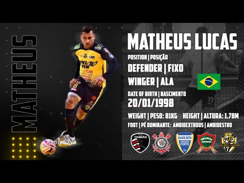 Matheus Lucas ⚽ Defender | Winger - Fixo | Ala ⚽ Highlights 2020