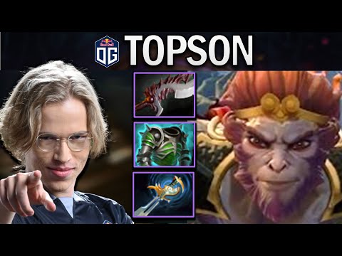 OG.TOPSON MONKEY KING WITH CUIRASS - DOTA 2 7.29 GAMEPLAY