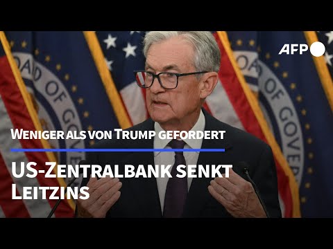 US-Zentralbank senkt Leitzins – aber weniger als von Trump gefordert | AFP