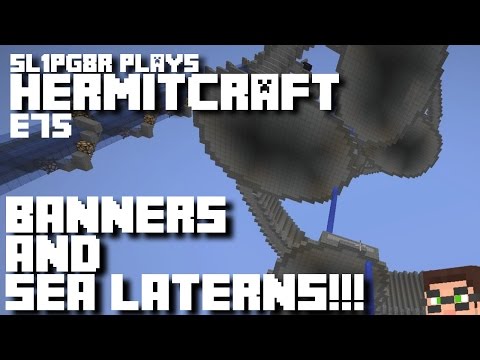Minecraft Hermitcraft LP - Banners and Sea Lanterns! ( Let's Play E75 )