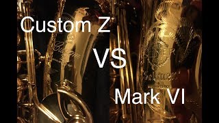 Video thumbnail for Selmer Paris Mark VI (1973) vs Yamaha Custom Z (YAS-82z) by Mike Block