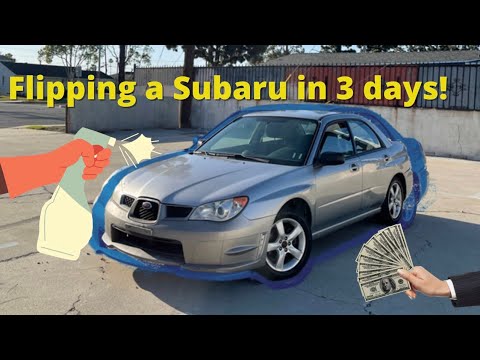 Buying and Flipping my first Subaru in 3 days! #Sidehustle