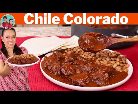 Asi Hago el Chile Colorado o Carne con Chile l la receta a la que mi Familia NO puede Resistirse |