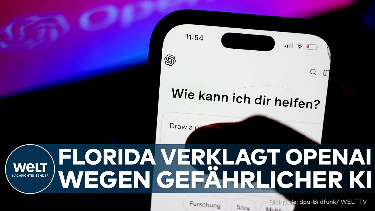GEFÄHRLICHE KI? Florida verklagt OpenAI – Schwere Vorwürfe gegen ChatGPT