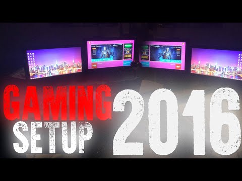 THE ULTIMATE GAMING SETUP 2016! - GAMING ROOM TOUR!