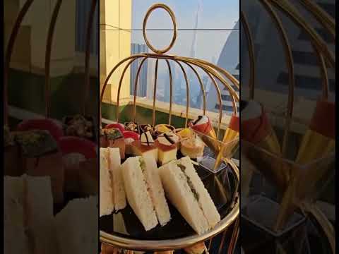Afternoon Tea With View #dubai #burjkhalifa #views #mydubai #art #teatime