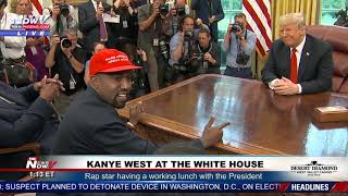 KANYE WEST Goes On A RANT At The White House With President Trump