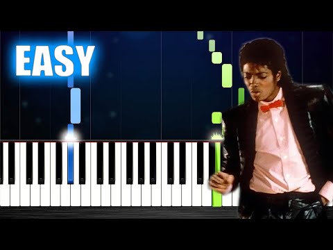 Michael Jackson - Billie Jean - EASY Piano Tutorial