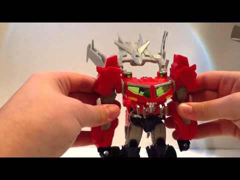 Video Review of the Transformers Prime Beast Hunters Voyager Class Optimus Prime Part 1