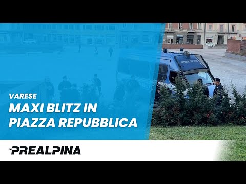 Varese, blitz in piazza Repubblica