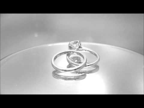 18K WHITE GOLD CUSHION CUT DIAMOND ENGAGEMENT RING AND BAND BEZEL SET 1.85CTW - KNR INC - 306