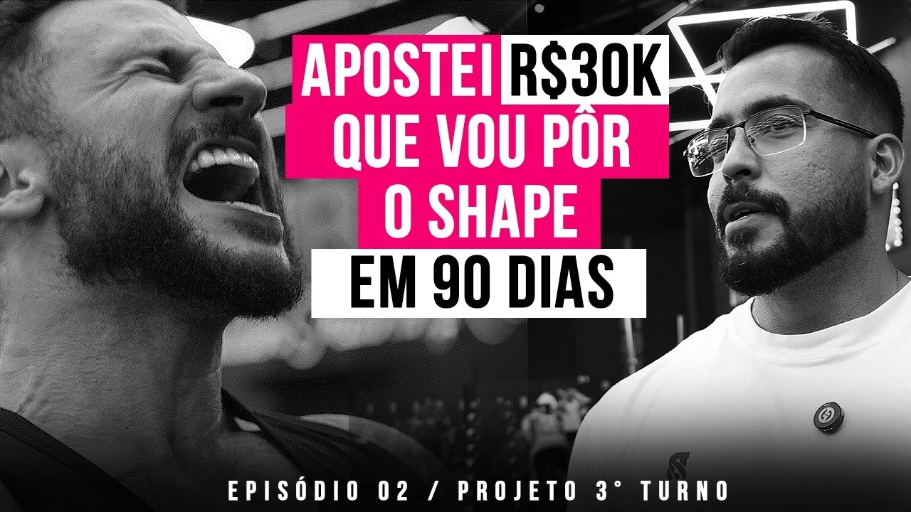TREINO DE DORSAL INSANO + APOSTEI 30K QUE VOU PÔR O SHAPE EM 90 DIAS | Projeto 3° Turno