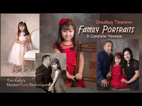 Classic Family Portrait  / In-Studio Complete Session  / Variety and Poses That Sell!