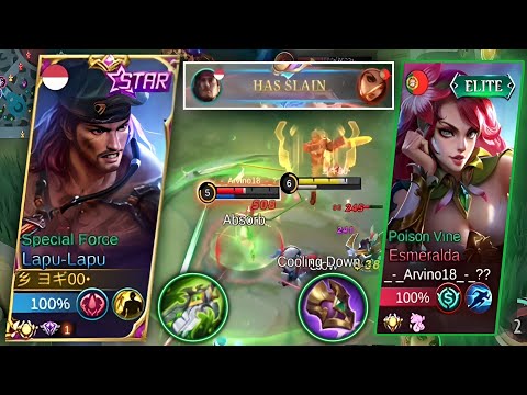 Lapu Lapu Tutorial 1 Lane With Esmeralda!! Tutorial For Win Level And Win War ~ Lapu Lapu Aqua Ryuu