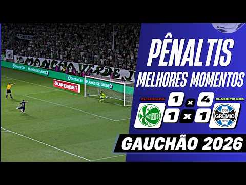 DECISÃO DE PÊNALTIS! Juventude (1) 1x1 (4) Grêmio | Melhores Momentos (COMPLETO) | Gauchão 2026