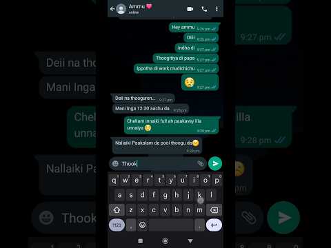 Only long distance can feel ❤️ | lovers chat | WhatsApp chat tamil