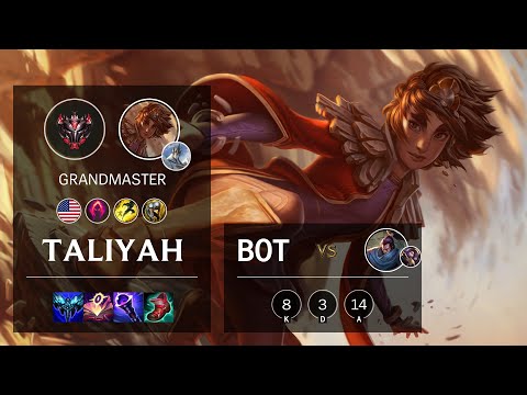 Taliyah Bot vs Yasuo - NA Grandmaster Patch 11.8