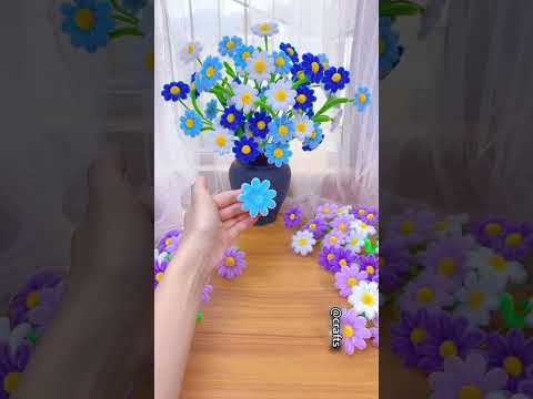 Handmade diy pipe cleaner flower #diy #flowers #decoration #craft #handmade #shorts #gift