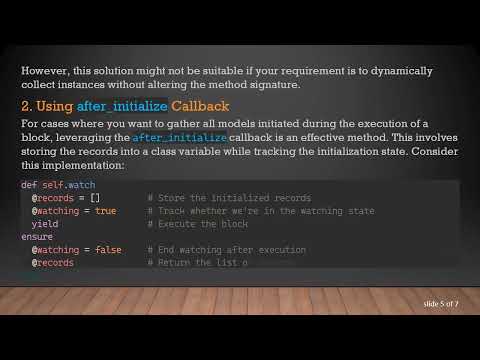 Collect Initialized ActiveModel Instances During Method Execution in Ruby on Rails